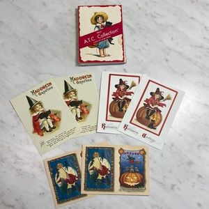 A.T.C. Fall Collection Halloween Art Papers Trading Cards 6 Pieces